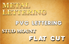 Stud Mounted Lettering